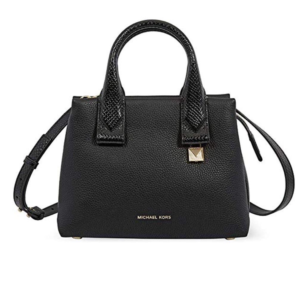 MICHAEL KORS Rollins Snake-Embossed Satchel